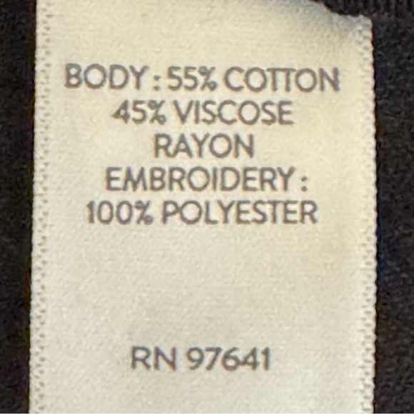 J. Jill Black Blouse with Gold Embroidery - Picture 4 of 9